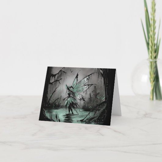 Swamp Fairy Feestdagen Kaart (Voorkant)