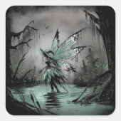 Swamp Fairy Vierkante Sticker (Voorkant)