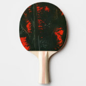 "Swamp Fire #1" Abstracte Ping Pong Paddle Tafeltennisbatje (Achterkant)
