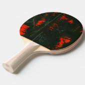 "Swamp Fire #1" Abstracte Ping Pong Paddle Tafeltennisbatje (Voorkant Gekanteld)