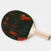 "Swamp Fire #1" Abstracte Ping Pong Paddle Tafeltennisbatje (Zijkant)