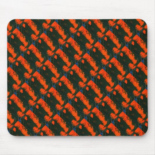 "Swamp Fire 2" Abstract Design Mousepad Muismat (Voorkant)
