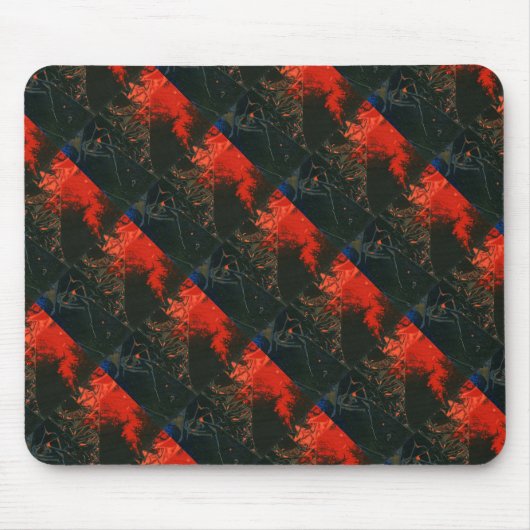 "Swamp Fire #3" Abstract Design Mousepad Muismat (Voorkant)