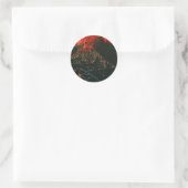 "Swamp Fire #3" Abstract design sticker (Tas)