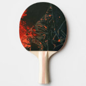 "Swamp Fire #3" Abstracte Ping Pong Paddle Tafeltennisbatje (Voorkant)