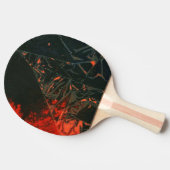 "Swamp Fire #3" Abstracte Ping Pong Paddle Tafeltennisbatje (Zijkant)