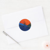 "Swamp Fire #4" Abstract design sticker (Envelop)