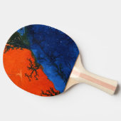 "Swamp Fire #4" Abstracte Ping Pong Paddle Tafeltennisbatje (Zijkant)