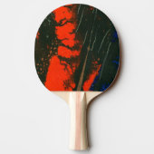 "Swamp Fire #4" Abstracte Ping Pong Paddle Tafeltennisbatje (Achterkant)