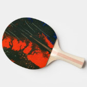 "Swamp Fire #4" Abstracte Ping Pong Paddle Tafeltennisbatje (Zijkant)