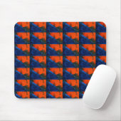 "Swamp Fire #4" Getuige Abstract Design Mousepad Muismat (Met muis)
