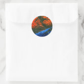 "Swamp Fire #6" Abstract design sticker (Tas)