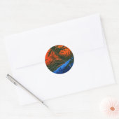 "Swamp Fire #6" Abstract design sticker (Envelop)