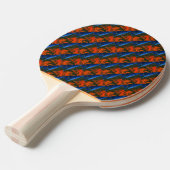 "Swamp Fire #6" Abstracte Ping Pong Paddle Tafeltennisbatje (Voorkant Gekanteld)