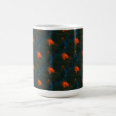 "Swamp Fire #7 Tiled" Abstract Design Mok (Center)