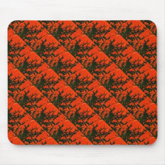 "Swamp Fire #8" Abstract Design Mousepad Muismat (Voorkant)