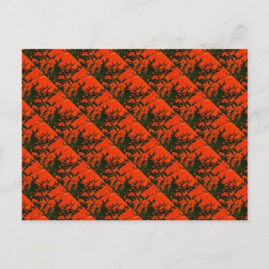 "Swamp Fire #8" Getankte Abstract Design Briefkaar Briefkaart (Voorkant)
