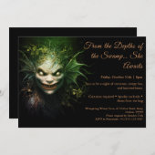 Swamp Hag Halloween Kostuum Party Uitnodiging (Voorkant / Achterkant)