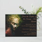 Swamp Hag Halloween Kostuum Party Uitnodiging (Staand voorkant)