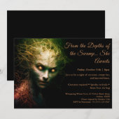 Swamp Hag Halloween Kostuum Party Uitnodiging (Voorkant / Achterkant)