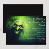 Swamp Hag Halloween Kostuum Party Uitnodiging (Voorkant / Achterkant)