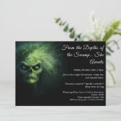 Swamp Hag Halloween Kostuum Party Uitnodiging (Staand voorkant)