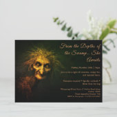 Swamp Hag Halloween Kostuum Party Uitnodiging (Staand voorkant)