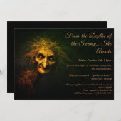 Swamp Hag Halloween Kostuum Party Uitnodiging (Voorkant / Achterkant)