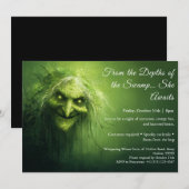 Swamp Hag Halloween Kostuum Party Uitnodiging (Voorkant / Achterkant)