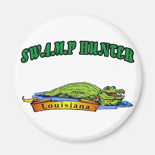 Swamp Hunter Louisiana Magneet (Voorkant)