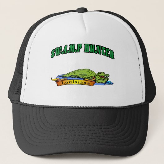 Swamp Hunter Louisiana Trucker Pet (Voorkant)