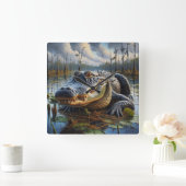 Swamp King Gator wandklok (Huis)