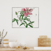 Swamp Mallow with Praying Mantis, Morimoto Toko, Poster (Keuken)