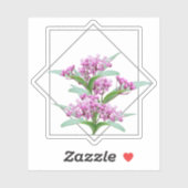 Swamp Milkweed Asclepias Incarnata Roze Bloem Sticker (Vel)