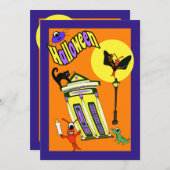 Swamp Monster Cajun Halloween Kaart (Voorkant / Achterkant)