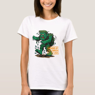 Swamp Monster Cartoon - Goedgekeurd door Halloween T-shirt