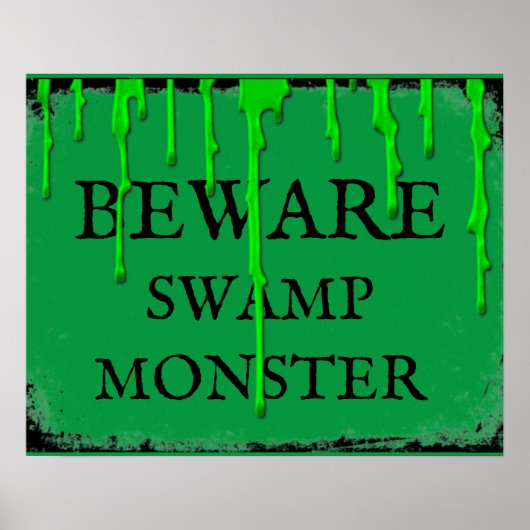 Swamp Monster Halloween Prop Poster (Voorkant)