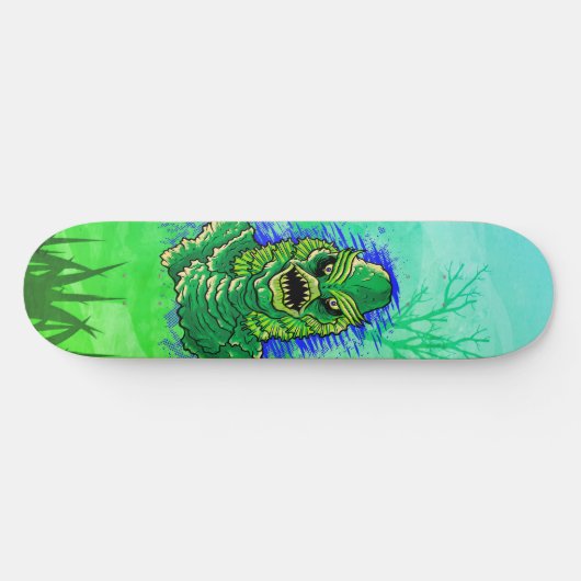 Swamp Monster Scary Fun Persoonlijk Skateboard (Horizontaal)