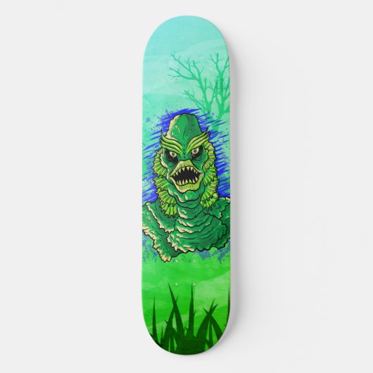 Swamp Monster Scary Fun Persoonlijk Skateboard (Voorkant)