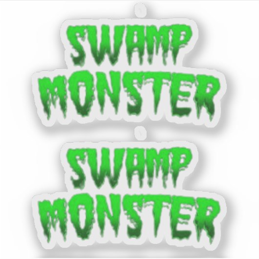 SWAMP MONSTER STICKER (Voorkant)