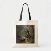 Swamp of Giants: een prehistorische ontmoeting Tote Bag (Voorkant)
