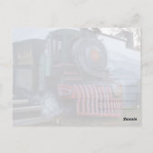 Swamp Rabbit Train muurschildering bij het Whistle Briefkaart (Achterkant)