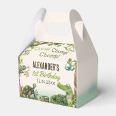 Swamp Reptile 1e verjaardagsfeest Bedankdoosjes (Achterkant)