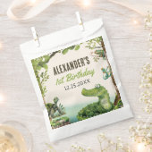 Swamp Reptile 1e verjaardagsfeest Bedankzakje (Geknipt)