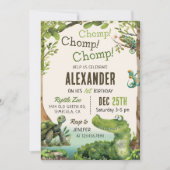 Swamp Reptile 1e verjaardagsfeest Kaart (Voorkant)