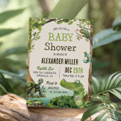 Swamp Reptile Baby shower Kaart