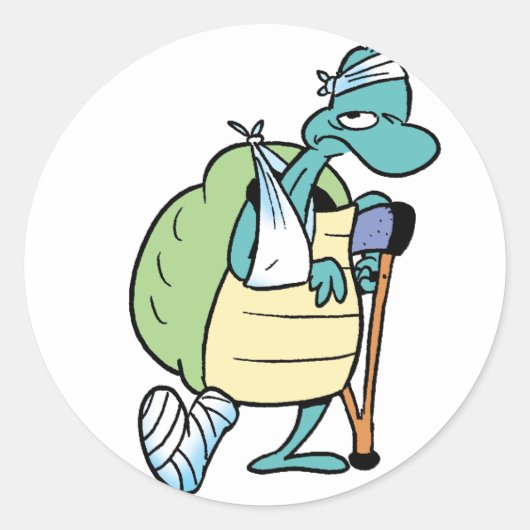 Swamp Turtle Letsel Sticker (Voorkant)