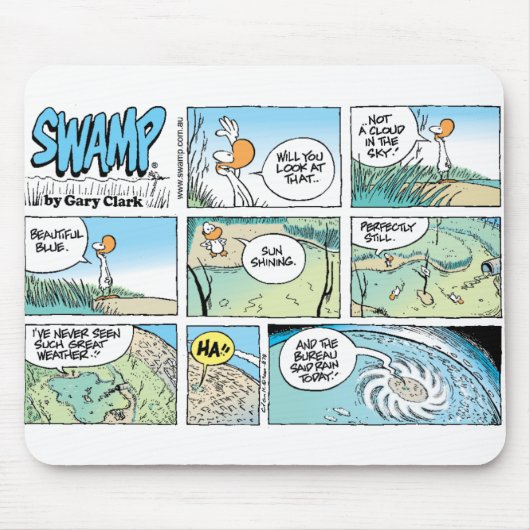 Swamp Weather Forecast Mousepad Muismat (Voorkant)