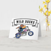 Swamp Wild Ducks-Wenskaart Kaart (Gele Bloem)