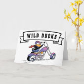 Swamp Wild Ducks-Wenskaart Kaart (Gele Bloem)